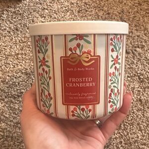 Bath and Body Works Frosted Cranberry Candle